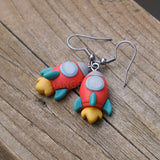 Cute Spaceship rocket earrings