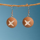 Shitake Mushroom earrings