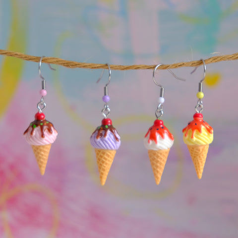 Extra Syrup Ice Cream Cones Earrings