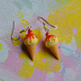 Extra Syrup Ice Cream Cones Earrings