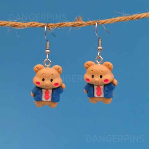 Corporate Office Bear earrings