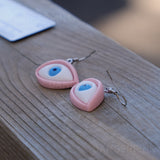 Soulless unblinking staring eyes of doom earrings