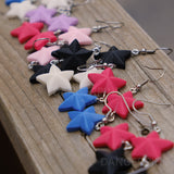 Folded Star Duets earrings