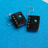 Cursed Black Magic Spellbooks earrings