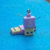 Extra Geeky USB Plug earrings