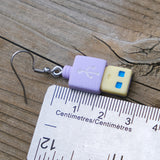 Extra Geeky USB Plug earrings