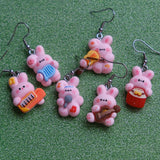 Fluffer & The Pellets - Bunny Band earring set of 6