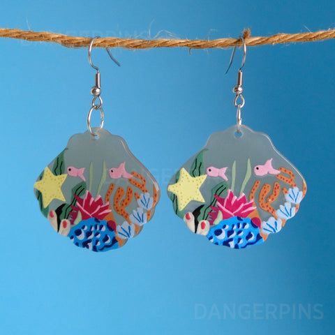 Acrylic Aquarium earrings