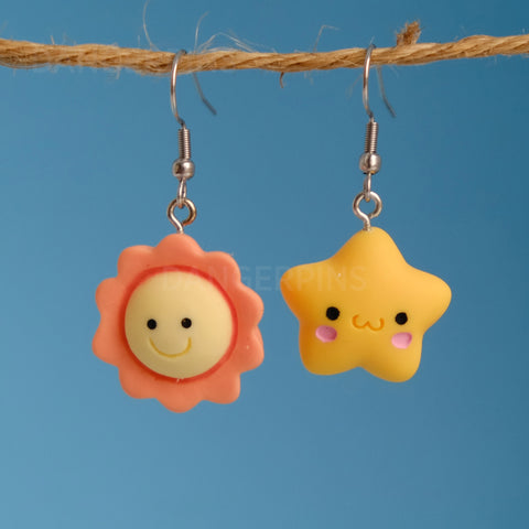 Nice Little Sun & Star earrings