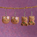 Flower Bears earrings