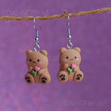 Flower Bears earrings