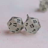 Glow in the Dark RPG dice earrings