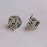 Glow in the Dark RPG dice earrings