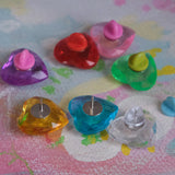 Resin Jewel Heart 7 resin pin set