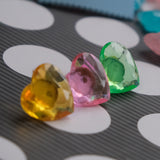Resin Jewel Heart 7 resin pin set
