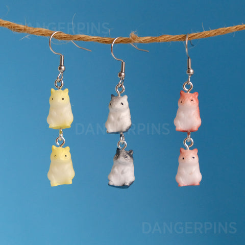 Double Hamsters earrings