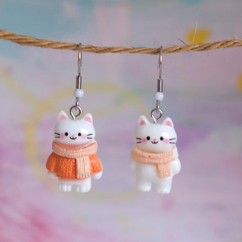 A Couple of Cozy Cats Earrings