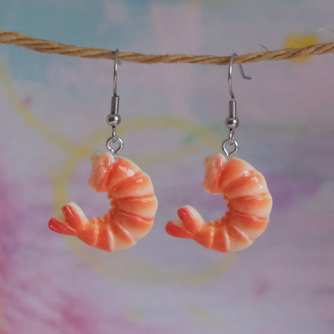 Silly Shrimp Earrings