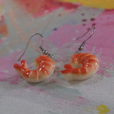 Silly Shrimp Earrings