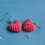 Woven Hearts earrings