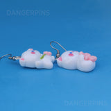 Flower Kittens earrings