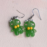 Glow in the dark Frogs and bears earrings