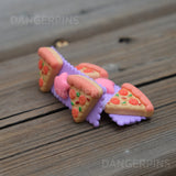 Set of 2 Pizza Superstar hair clips - 5.5cm