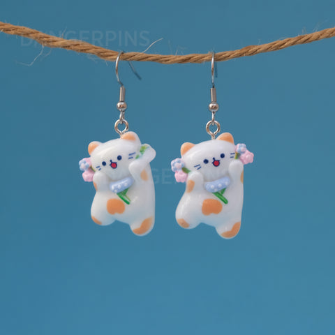 Jumping for Joy Cats earrings