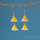 Gradient Triangle cascade earrings