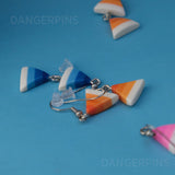 Gradient Triangle cascade earrings