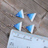 Gradient Triangle cascade earrings