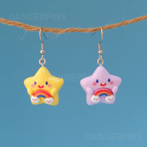 Happy Rainbow Stars earrings