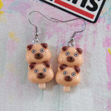 Pug Popsicle Earrings