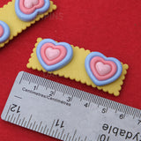 Set of 2 Radiating Heart clips