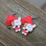 Chunky Mushroom Bunnies Earrings