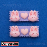 Set of 2 Bunny Delight clips