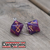 Galaxy Rune Shard earrings