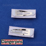 Set of 2 80's Lip Biter clips