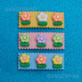 Set of 2 Lovely Little Flowers hair clips