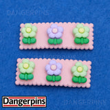 Set of 2 Lovely Little Flowers hair clips