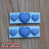 Set of 2 Love is in the hair clips