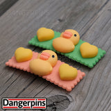 Set of Duck Chicks hair clips - 5.5cm