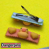 Set of Duck Chicks hair clips - 5.5cm