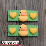 Set of Duck Chicks hair clips - 5.5cm