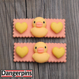 Set of Duck Chicks hair clips - 5.5cm