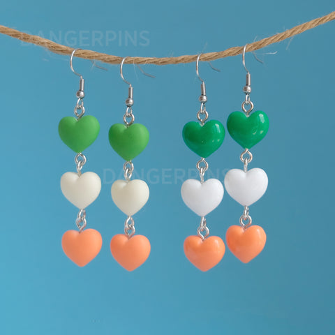 Irish Hearts cascades earrings