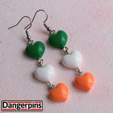 Irish Hearts cascades earrings