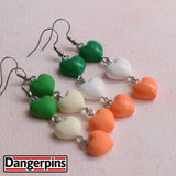 Irish Hearts cascades earrings