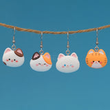 Cute Kitty Cat heads earrings