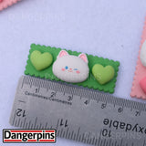 Set of 2 Cute Cat head Hair clips - 5.5cm